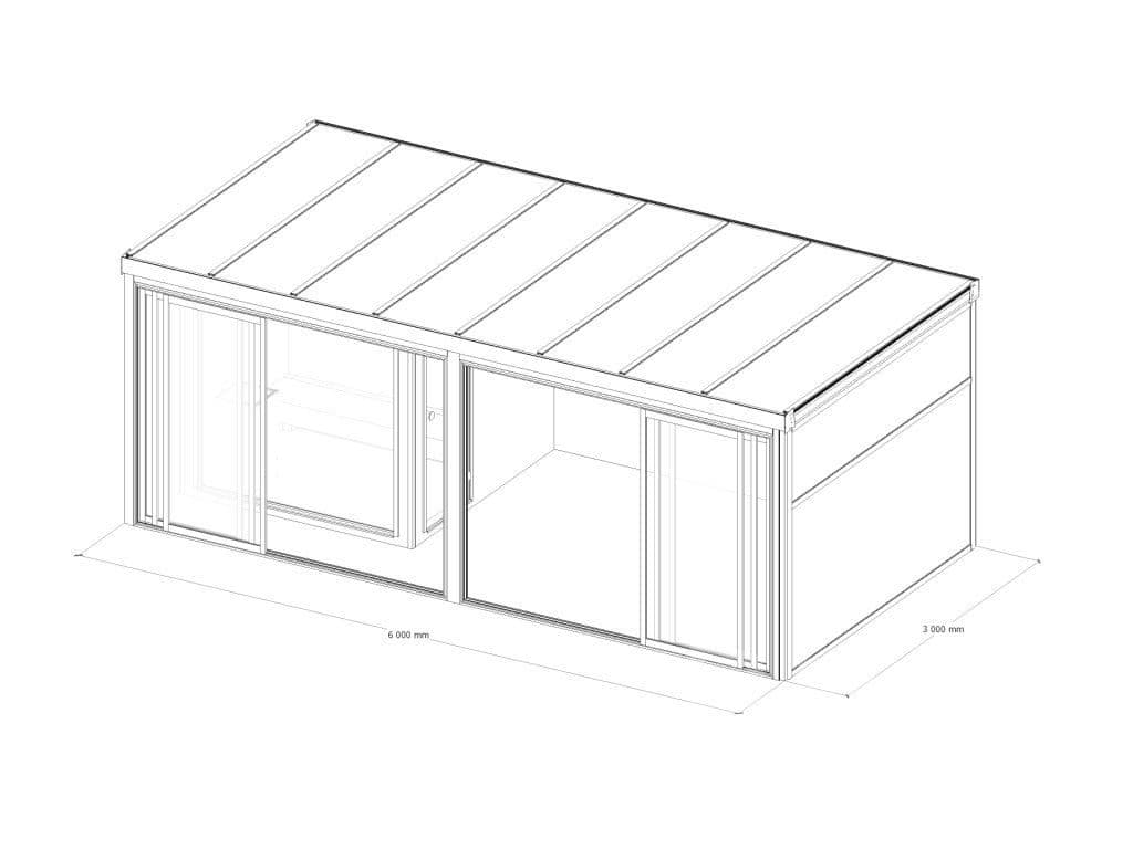 BLOCK Sauna Basic — záhradné prostredie