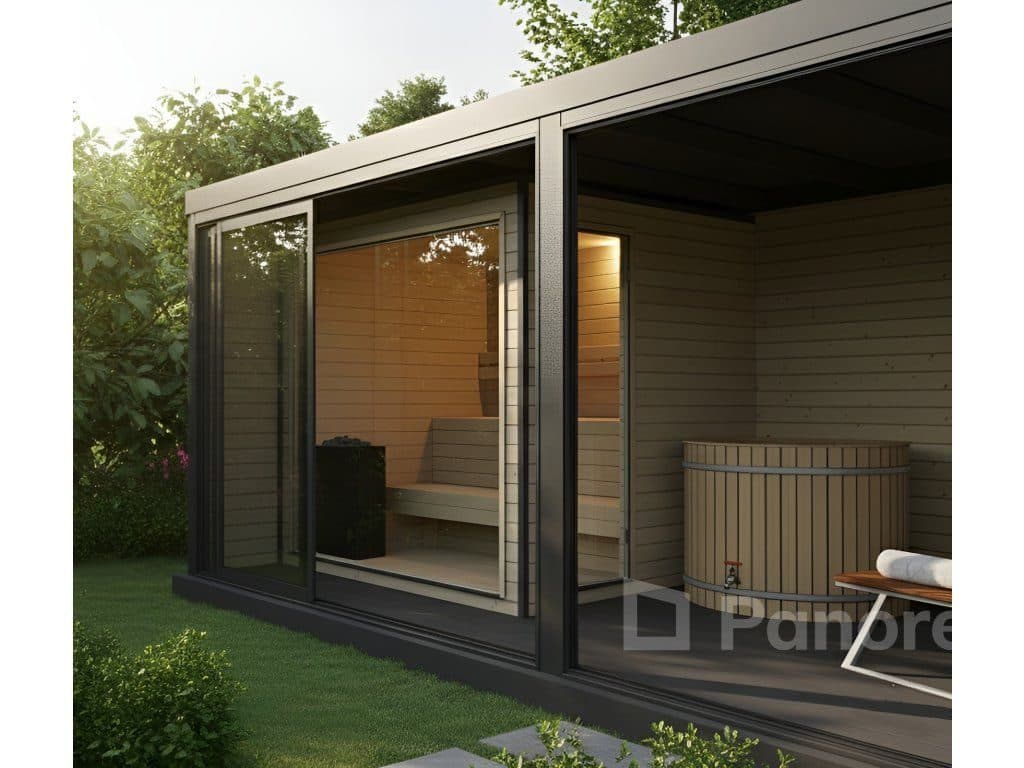 BLOCK sauna — drevený interiér zo smreka