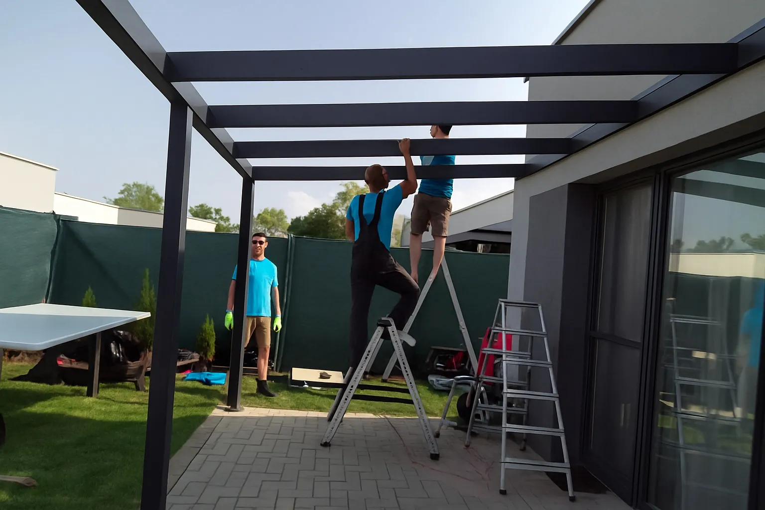 PANOLEX Hliníková pergola — Polykarbonát